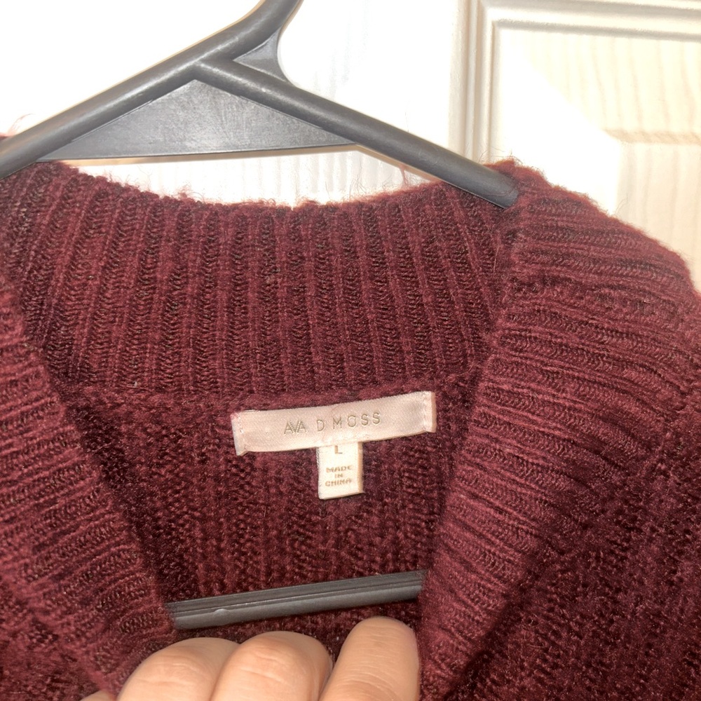 Sweater Burgandy Dress Size Large